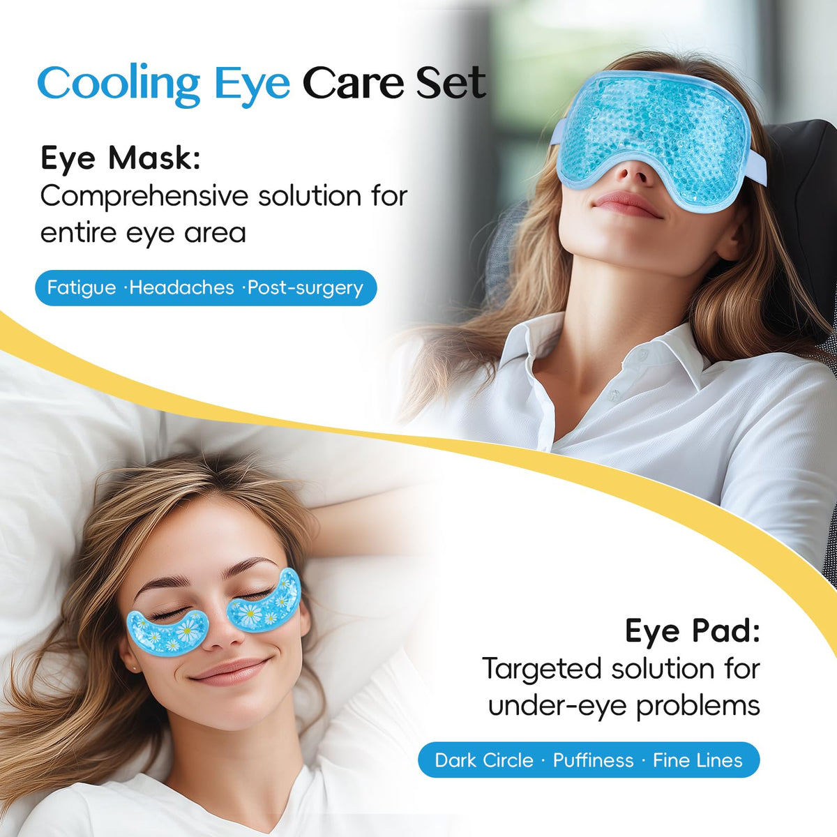 Masque NEWGO pour les yeux, face en peluche douce