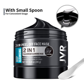 Masque noir JVR au charbon avec ingrédients naturels