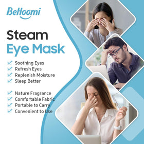 Masque oculaire BeHoomi avec crochets élastiques