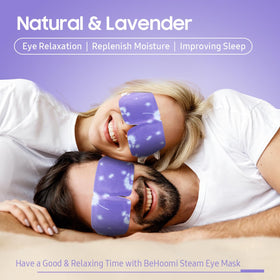 Masque oculaire BeHoomi ouvert, prêt à être utilisé