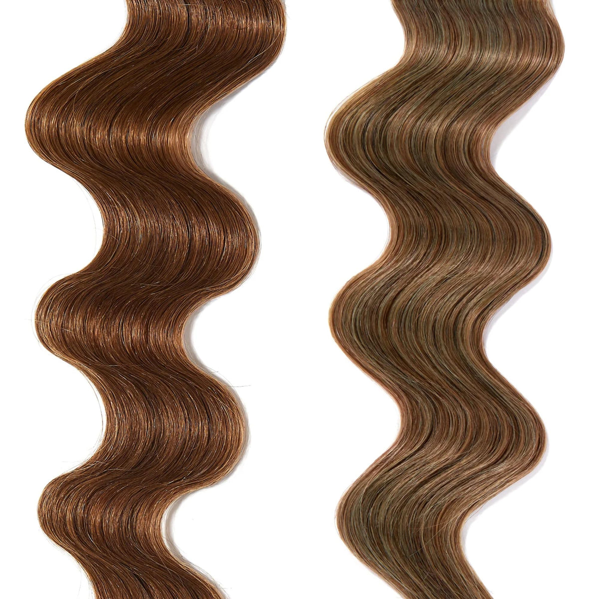 Masque oVertone Pastel Teal 272g avec cheveux avant et après application