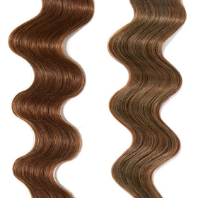 Masque oVertone Pastel Teal 272g avec cheveux avant et après application