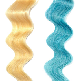 Masque oVertone Pastel Teal 272g avec ingrédients naturels en arrière-plan