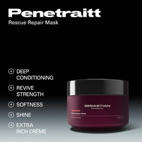 Masque Pénètraitt Professional Sebastian application sur cheveux