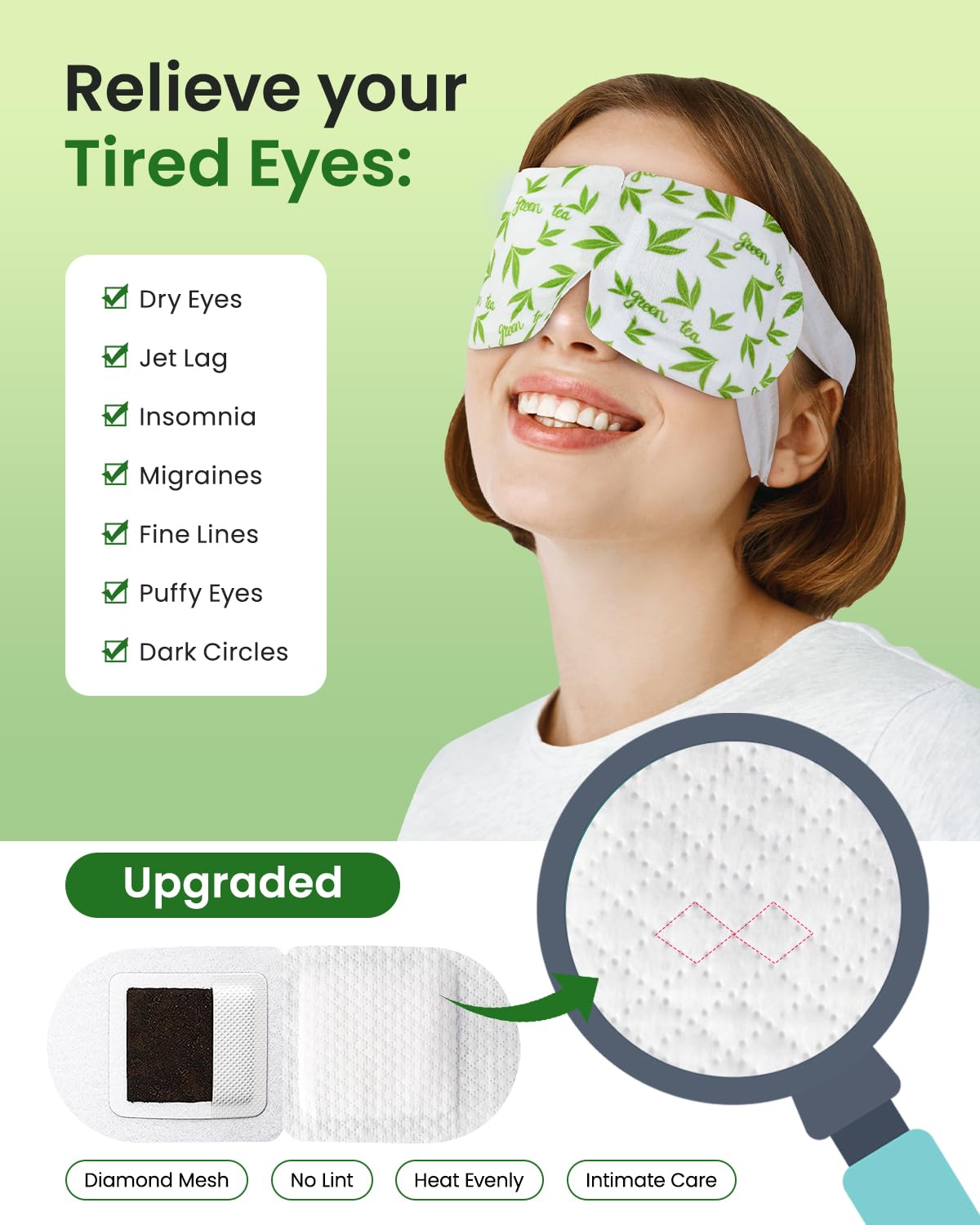 Masque pour les yeux ProCIV en cours d'utilisation sur un visage