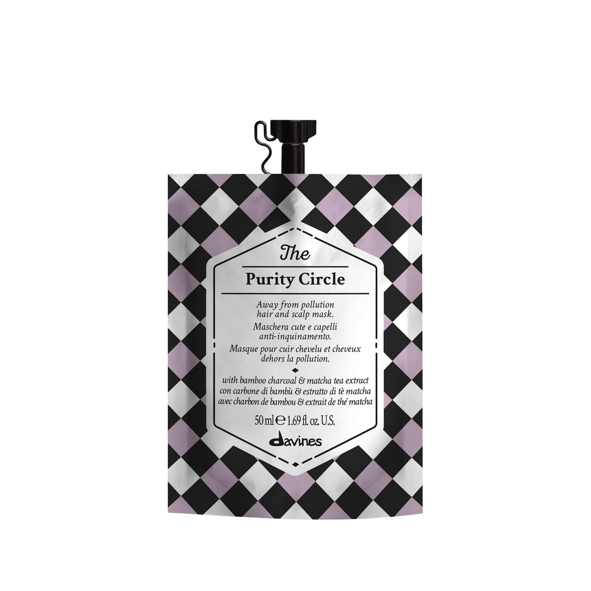 Masque revitalisant Davines 45g en pot, couleur verte