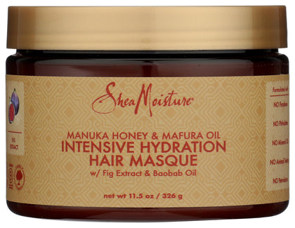 Masque Shea Moisture Miel Manuka et Huile de Mafura 370g vue de face