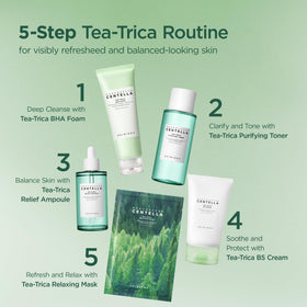 Masque SKIN1004 Centella Tea-Trica ouvert avec essence