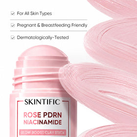 Masque SKINTIFIC à la Rose sur une table de salle de bain