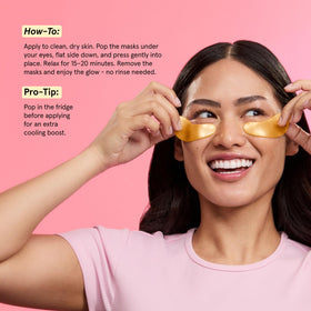 Masque sous les yeux grace & stella, application facile