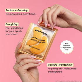 Masque sous les yeux grace & stella, application sur peau