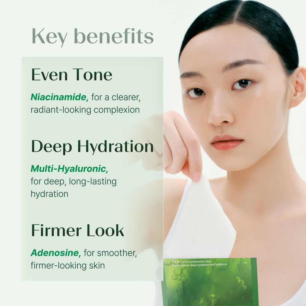 Masque TAESI.K avec peptides et rétinol, avant et après