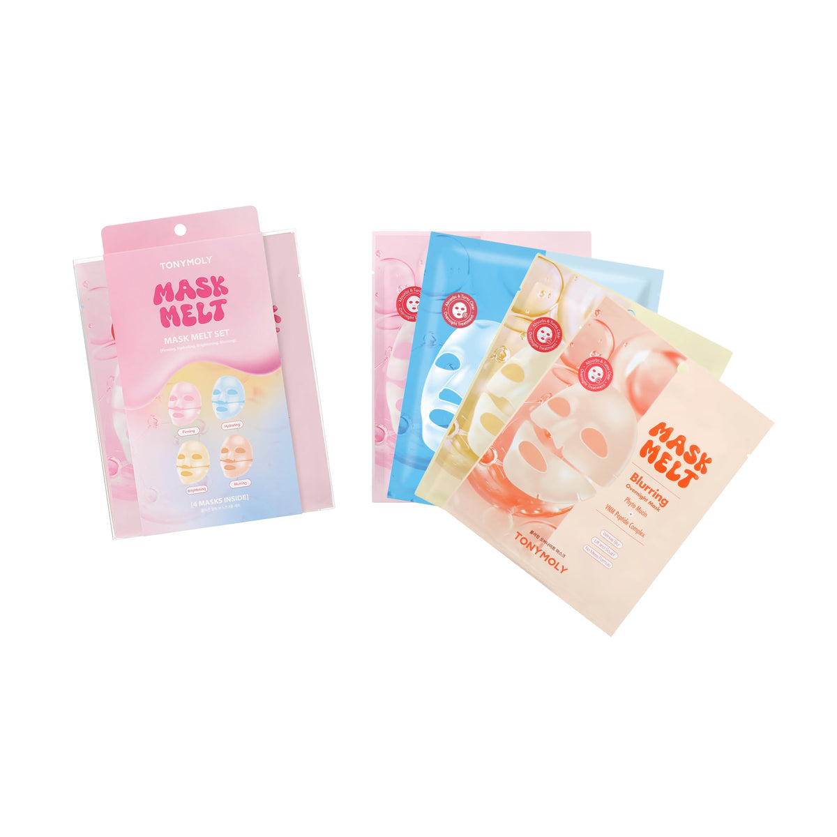Masque TONYMOLY Mélange Nuit pack de 4 face avant