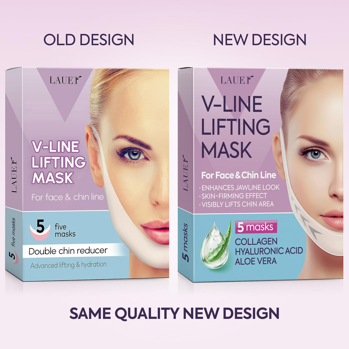 Masque V Lifting LAUER COSMETIC après utilisation