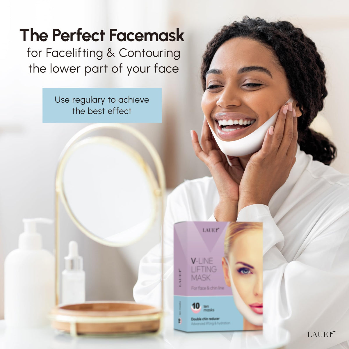 Masque V Lifting LAUER COSMETIC dans une routine de soins