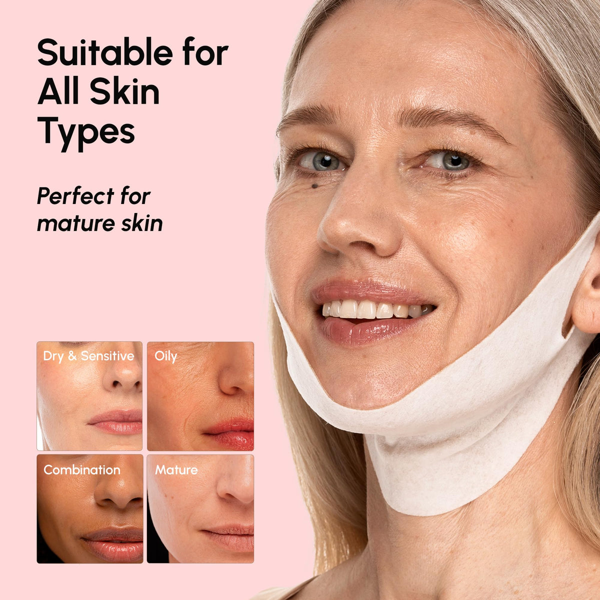 Masque V Line Lift MAREE pour soins du cou