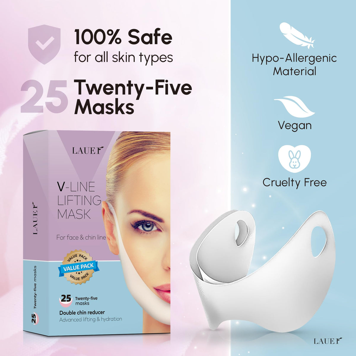 Masque V Line Lifting LAUER COSMETIC, contenu avant application