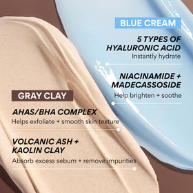Masque volcanique innisfree 2-en-1 avec crème bleue