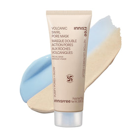 Masque volcanique innisfree 2-en-1 vue avant avec tube bleu