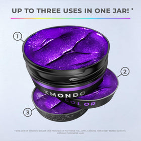 Masque XMONDO Super Violet avec accessoires de coiffure