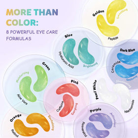 Masques contour des yeux Maskiss en couleur verte, application sur le visage