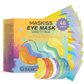 Masques contour des yeux Maskiss pack de 48 paires avec 8 couleurs