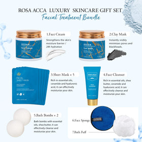 Masques en tissu du coffret de soins RA ROSA ACCA