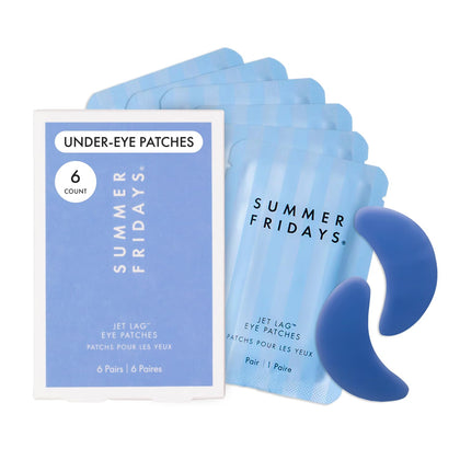 Masques hydratants pour les yeux Summer Fridays, emballage avant