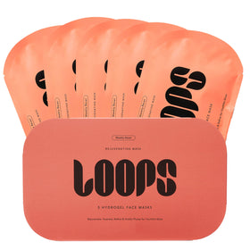 Masques LOOPS hydrogel 5 pièces dans leur emballage