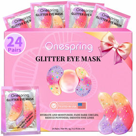 Masques pour les yeux Onespring, 24 paires avec emballage rose