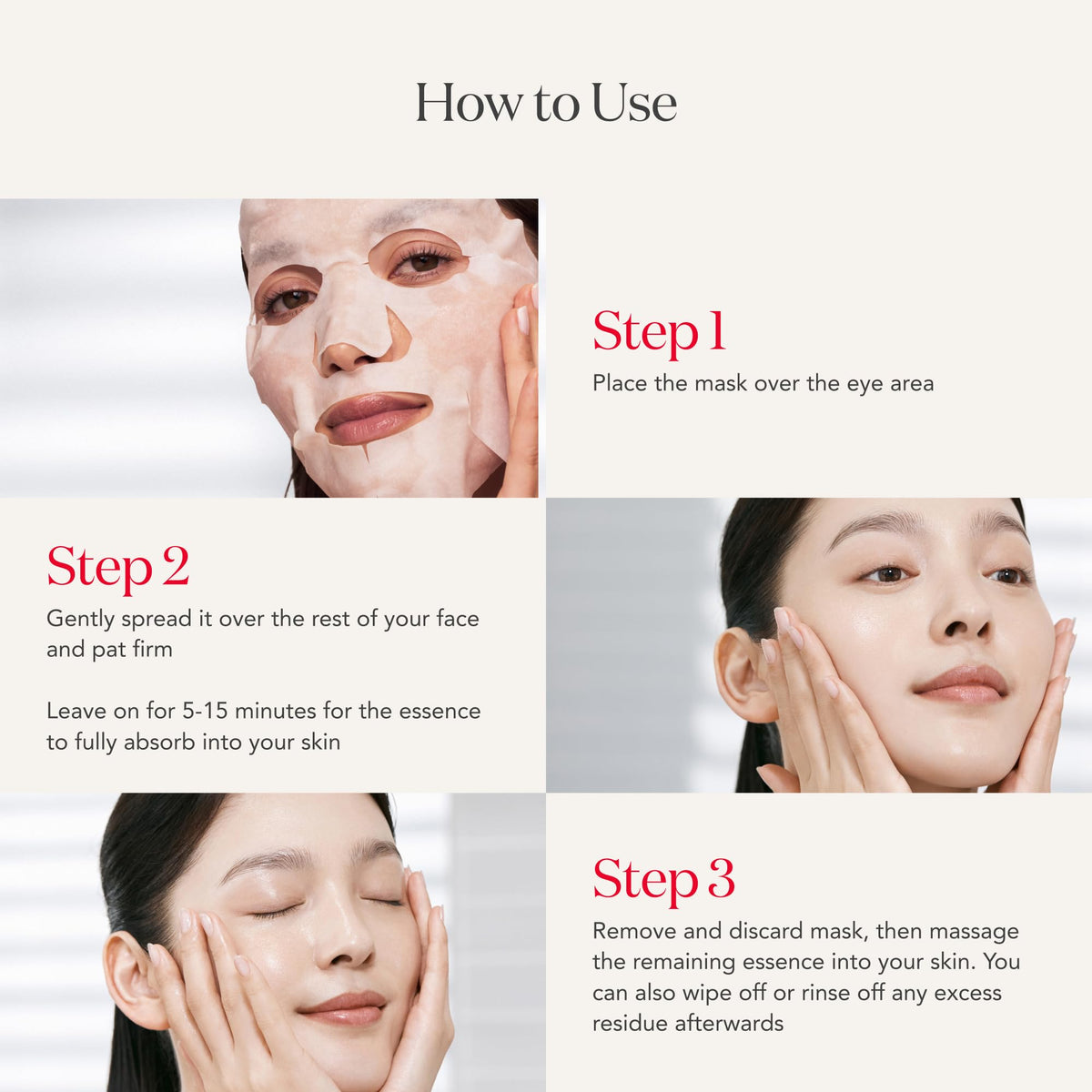 Masques SK-II éclatants sur fond blanc, packaging élégant