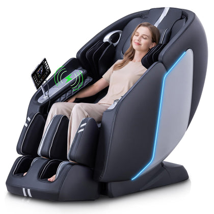 MassaMAX MT398 fauteuil de massage noir vue avant