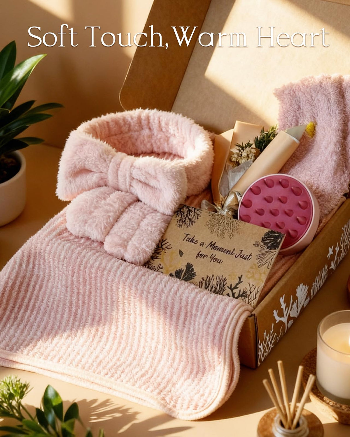 Masseur de cuir chevelu et bandeau facial dans le coffret