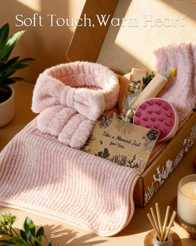 Masseur de cuir chevelu et bandeau facial dans le coffret
