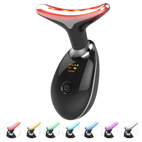 Masseur facial Jobazok modèle noir avec 7 couleurs pour soins de la peau
