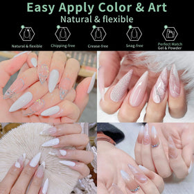 Matériau gel souple des tips d'ongles LEYKOSH