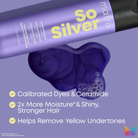 MATRIX Shampoing Violet So Silver 300 ml sur plan de travail