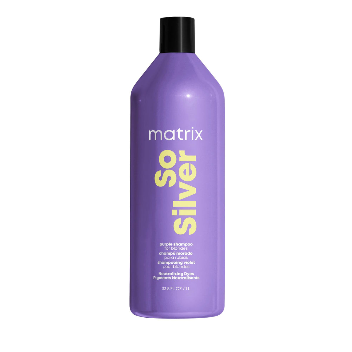 MATRIX Shampoo So Silver 1000ml vue avant avec étiquette
