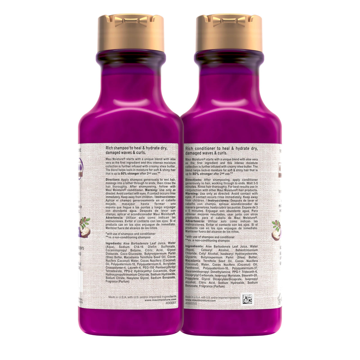 Maui Moisture soins capillaires au beurre de karité en situation