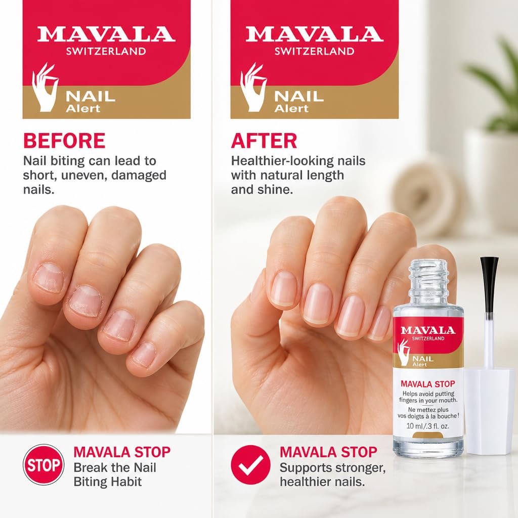 MAVALA Stop Vernis Détachant pour Ongles 10 ml - application sur un ongle