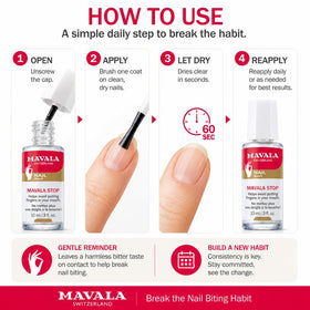 MAVALA Stop Vernis Détachant pour Ongles 10 ml - flacon sur fond blanc