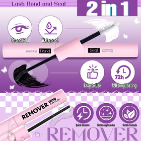 Mavphnee Kit de Cils en Pétales avec vue latérale des cils