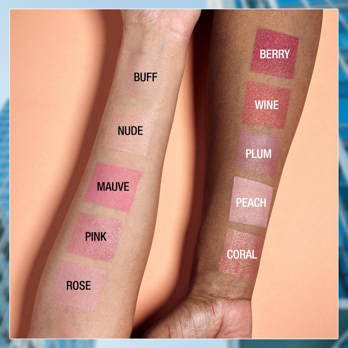 MAYBELLINE Blush Fit Me rose en application sur la joue