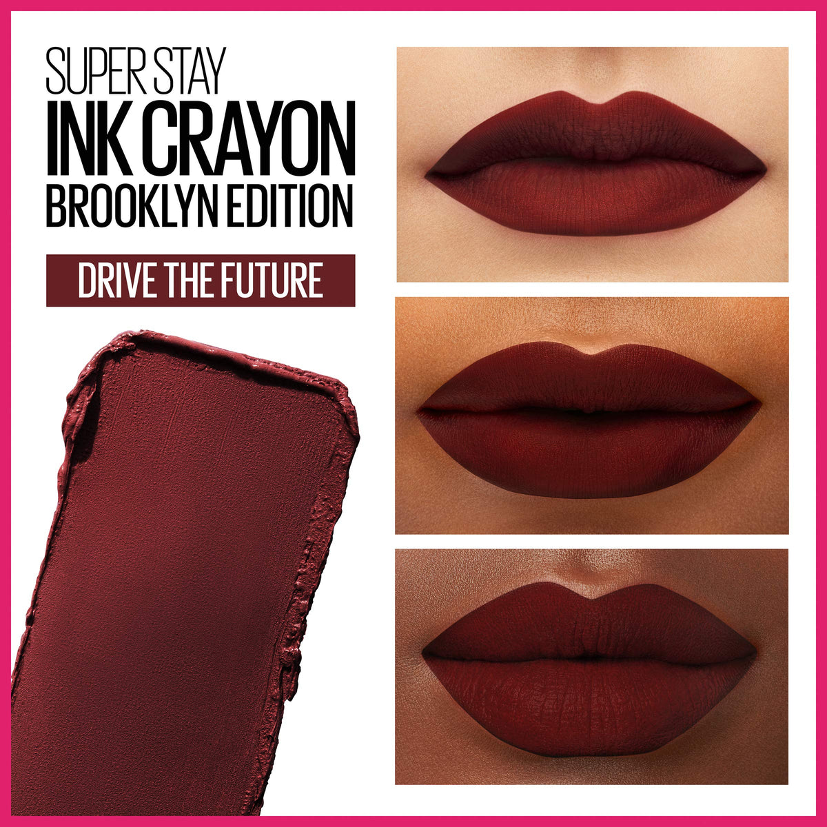 MAYBELLINE Crayon à Lèvres Mat avec taille-crayon intégré