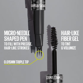 MAYBELLINE Crayon à Sourcils 2-en-1 côté stylo
