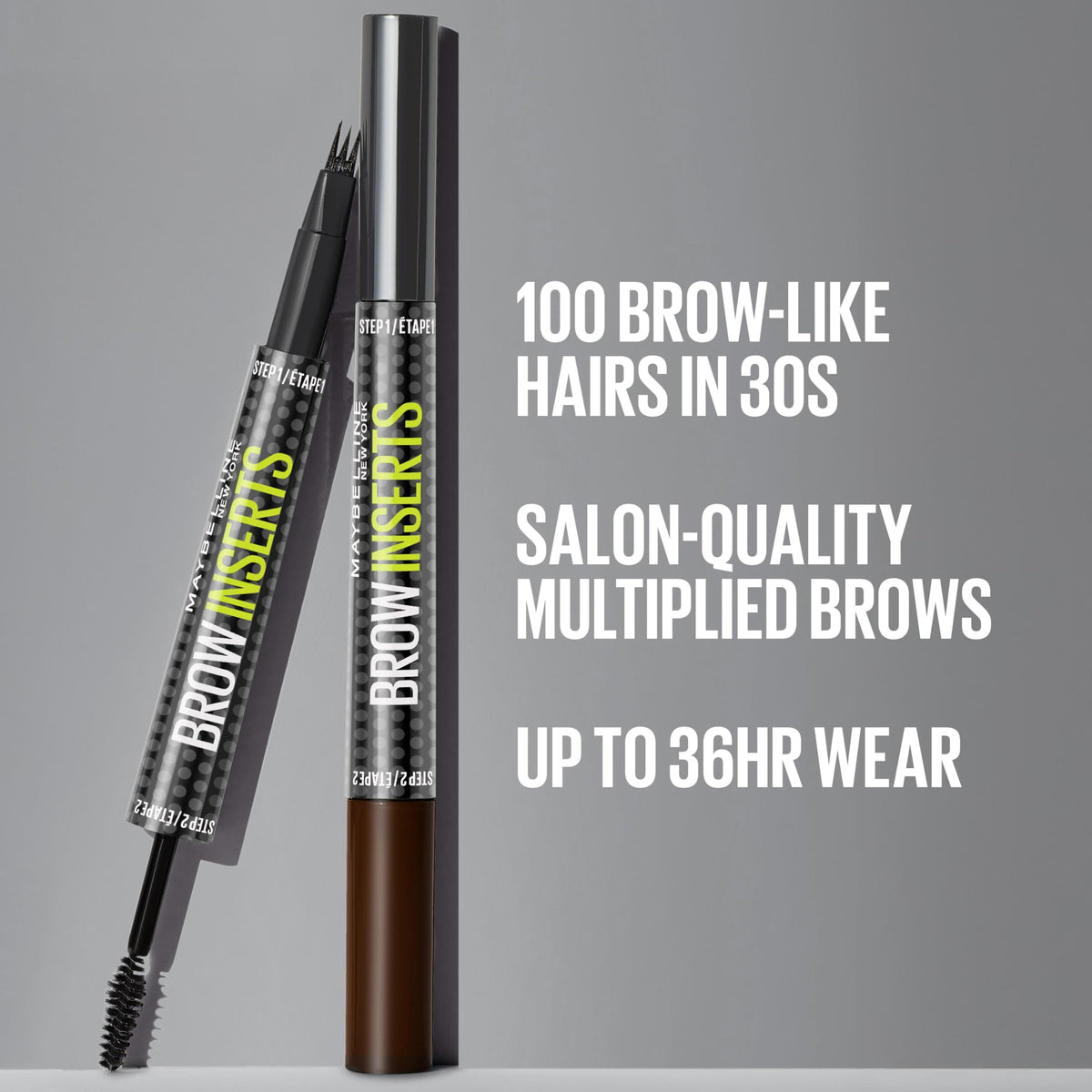 MAYBELLINE Crayon à Sourcils 2-en-1 en action