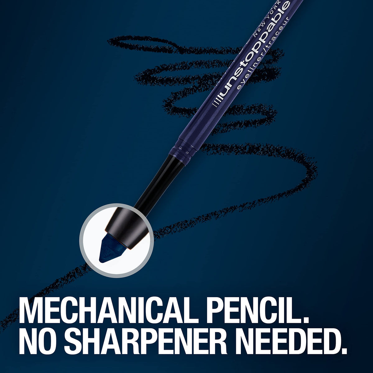 MAYBELLINE Crayon Eyeliner Mécanique Étanche Pewter avec autres produits de maquillage