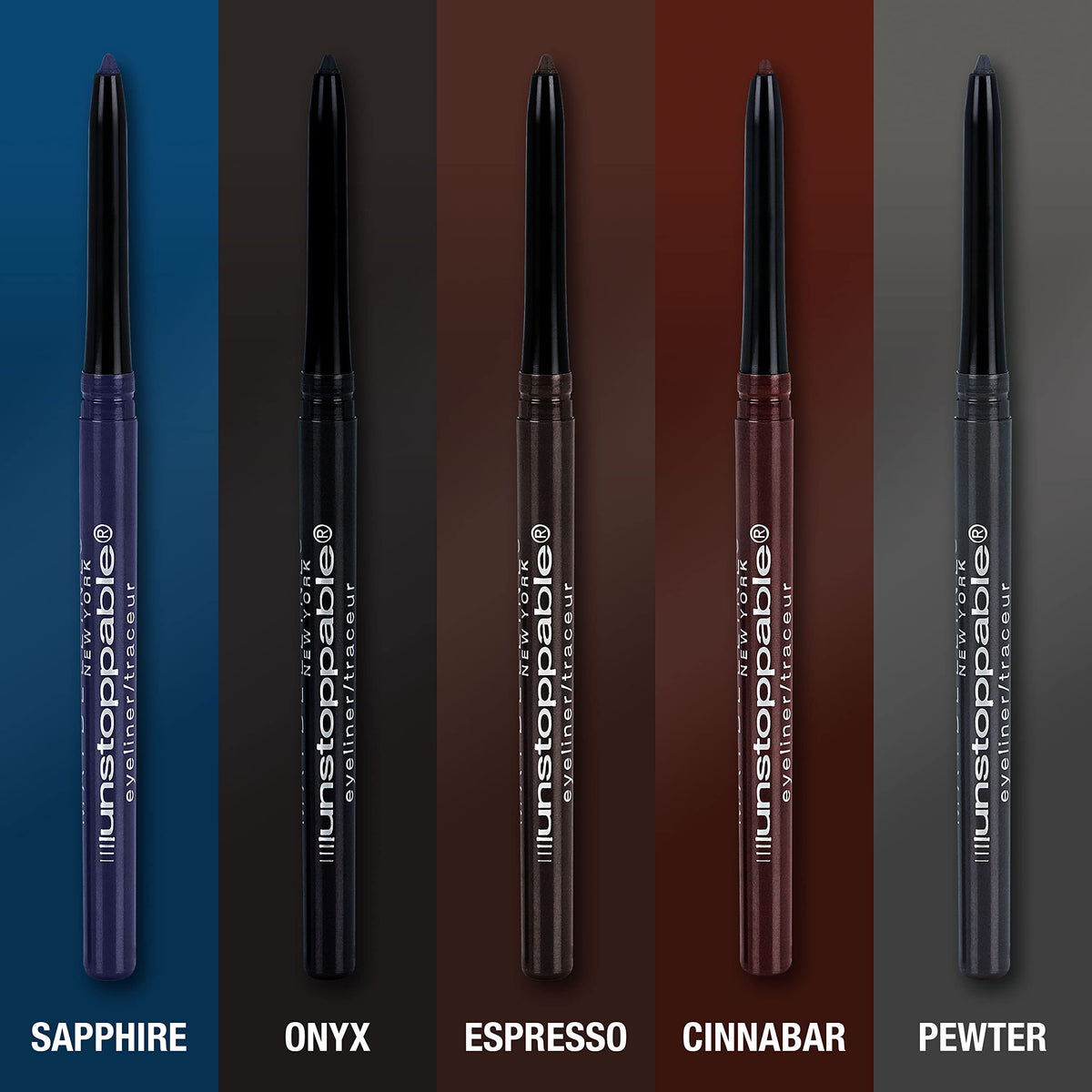 MAYBELLINE Crayon Eyeliner noir avec d'autres produits de maquillage