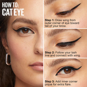 MAYBELLINE Eyeliner Liquide avec autres produits de maquillage