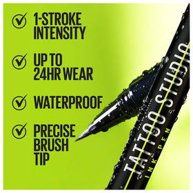 MAYBELLINE Eyeliner Tattoo Studio Ink Pen avec pinceau de précision